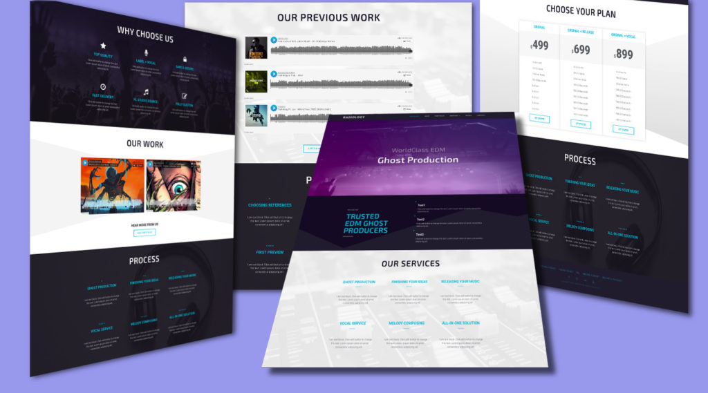 Web design and development services - company