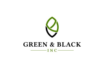 Green & Black - Logo design - Web design agency